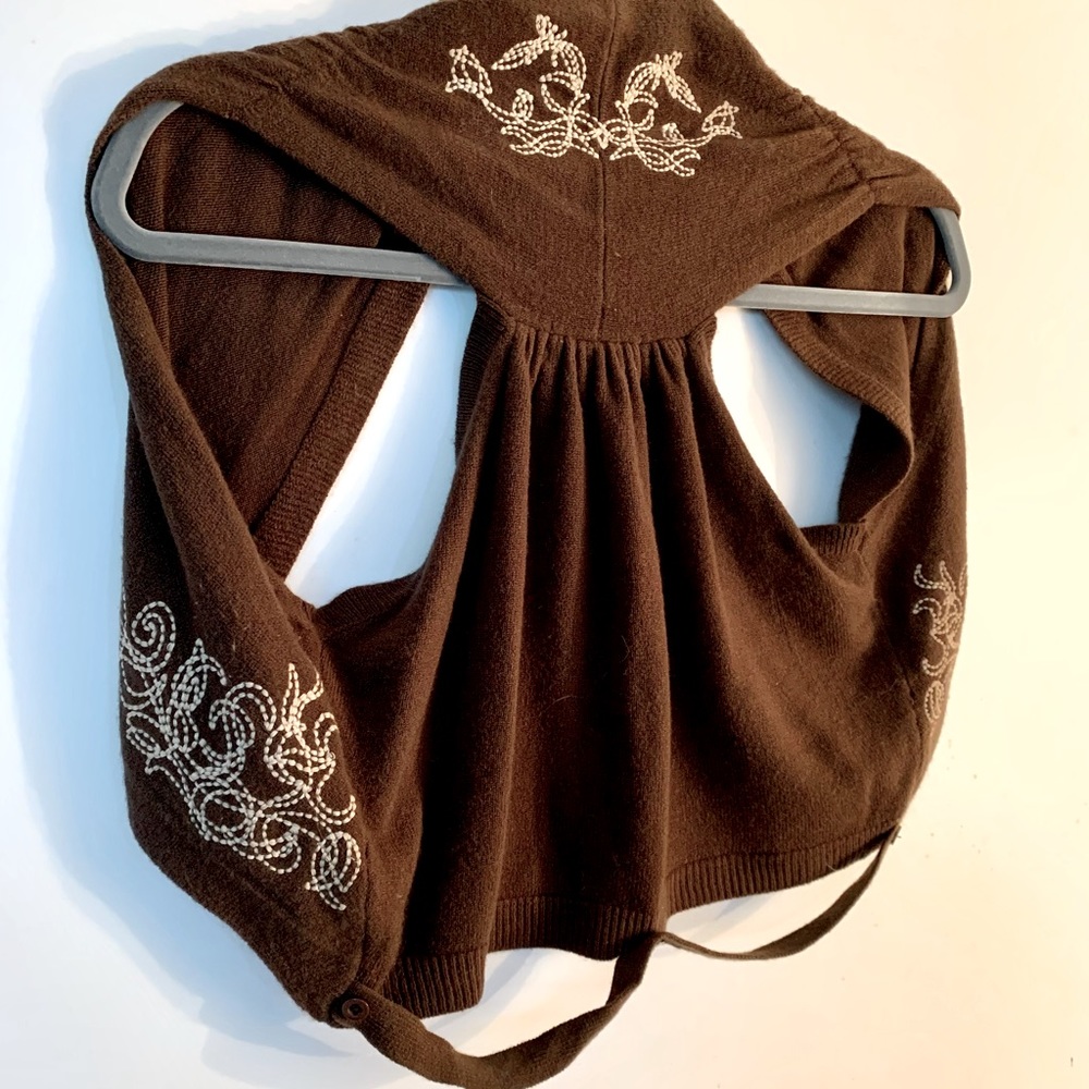 Vintage Cropped Sweater Vest